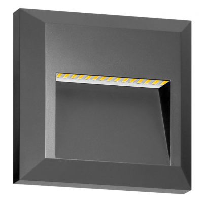 Lampa elewacyjna LED KIBO 1W 80lm IP65 4000K biała neutralna szary ORNO (AD-OP-6612GL4)